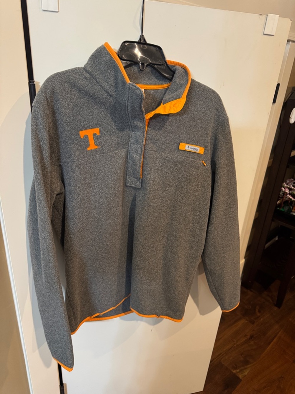 Columbia Tennessee Volunteers Gray and Orange Fleece Quarter-Zip Pullover